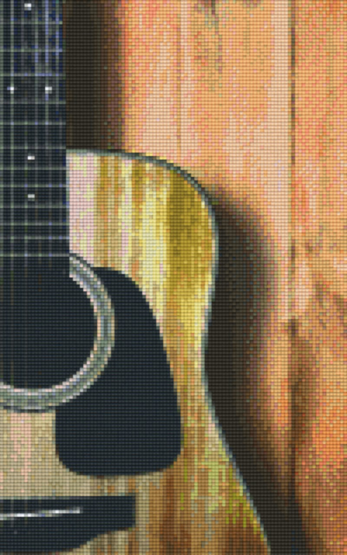 Guitar Eight [8] Baseplate PixelHobby Mini-mosaic Art Kit image 0